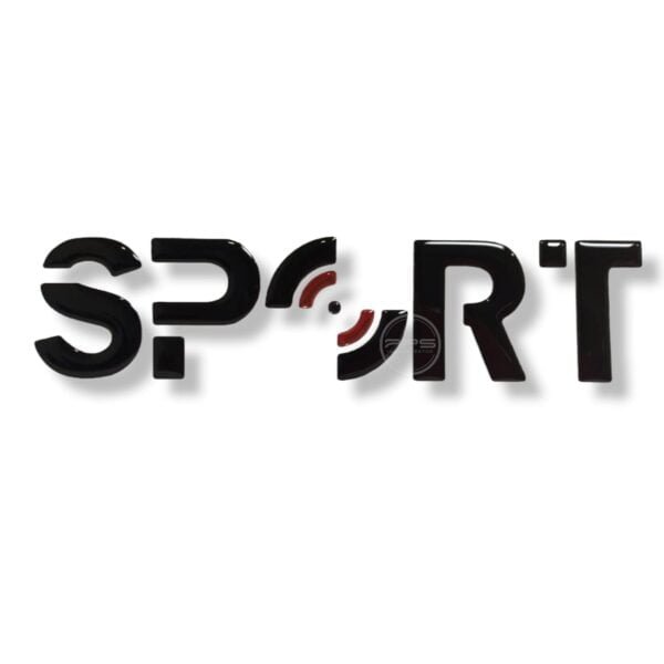 EMBLEMA SPORT "Negro Resina" Toyota Prado Lateral