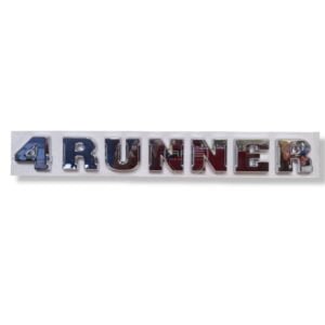 EMBLEMA 4 RUNNER "Cromado" Toyota Tapa Baúl.