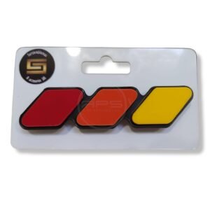 EMBLEMA TRICOLOR "Rejilla Frontal" (TRD-TACOMA-4RUNNER-OTROS)