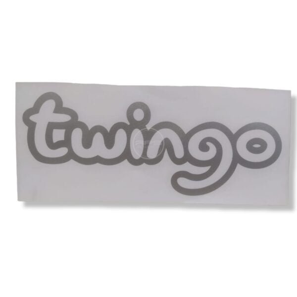 EMBLEMA TWINGO CALCOMANIA GRIS