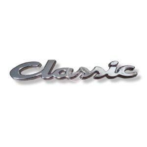 EMBLEMA CLASSIC CROMADO "RENAULT" SYMBOL LATERAL.