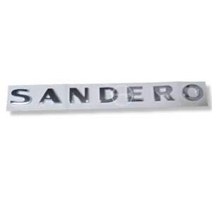 EMBLEMA SANDERO CROMADO "RENAULT" LETRA SUELTA.