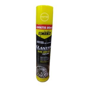 LIMPIADOR RENOVADOR DE LLANTAX ALTO BRILLO ESPUMA "SIMONIZ" 480ML