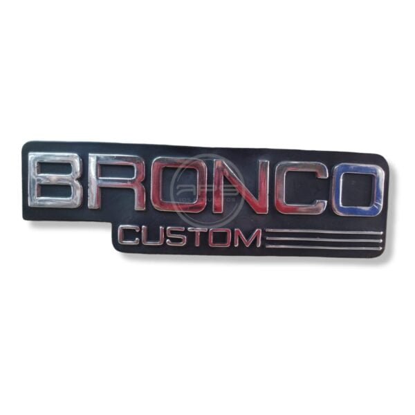 EMBLEMA BRONCO CUSTOM "Camioneta" (FORD)