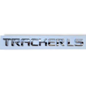 Emblema Tracker Ls Chevrolet Cromo Baúl Plateado